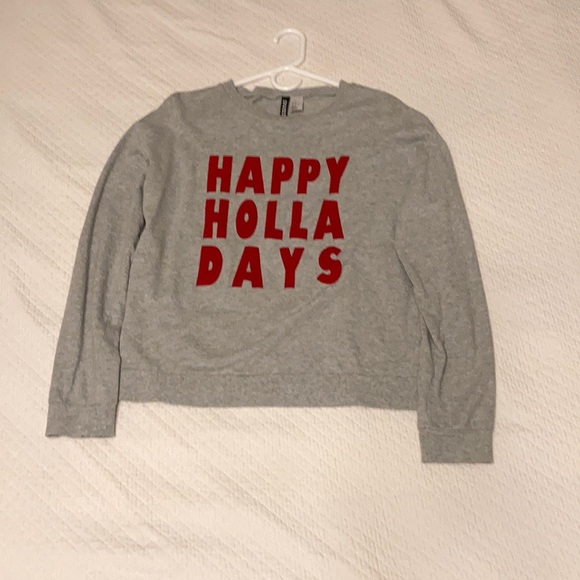 h&m happy sweatshirt